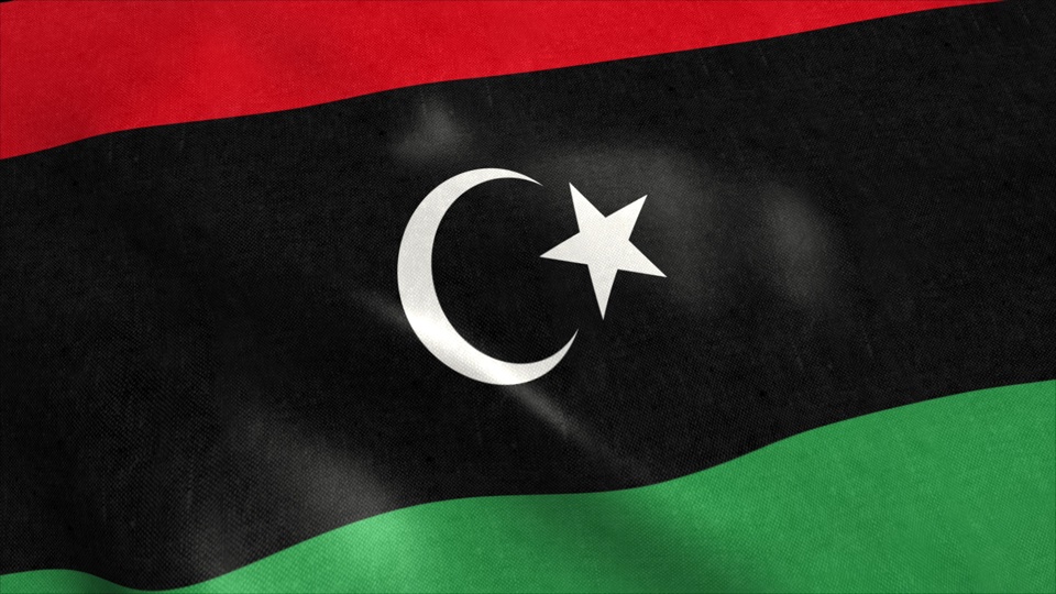 Libya Animated Flag – Revolt 3D – Stock HDRI – 3D – Video