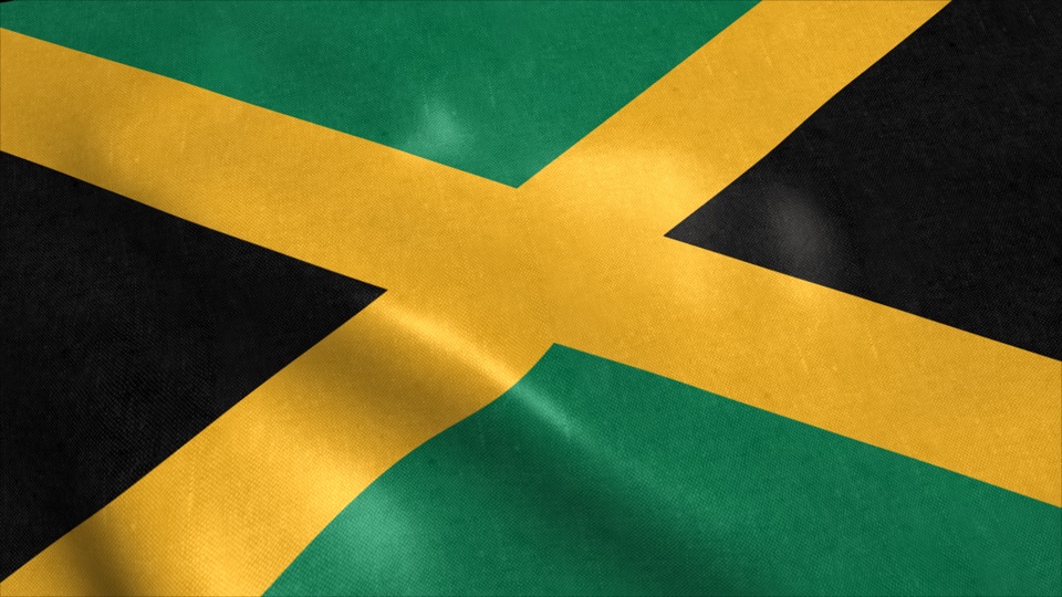 Jamaica Animated Flag Revolt 3d Stock Hdri 3d Video
